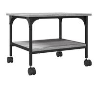 Printer Stand 2-Tier Grey Sonoma 50x40x38 cm Engineered Wood