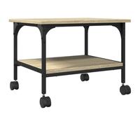 vidaXL Printer Stand 2-Tier Sonoma Oak 50x40x38 cm Engineered Wood