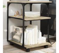 vidaXL Printer Stand 3-Tier Sonoma Oak 43x48x64 cm Engineered Wood