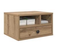 vidaXL Printer Stand Artisan Oak 40 x 32 x 24 cm Engineered Wood, Office Storage, Rectangular Engineered Wood Stand, Modern Printer Solution, Functional Desk Organizer for Workspace