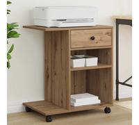 vidaXL Printer Stand Artisian Oak 60 x 40 x 68.5 cm Engineered Wood
