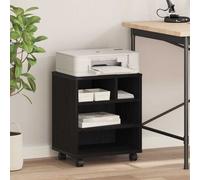 vidaXL Printer Stand Black Oak 41 x 32 x 48 cm Engineered wood