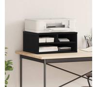 vidaXL Printer stand Smoked Oak 49x40x22.5 cm Composite Wood Black Oak
