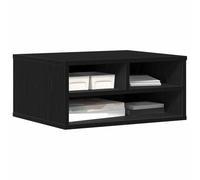 vidaXL Printer Stand Black Oak 49 x 40 x 22.5 cm Engineered Wood | Compact design for small spaces, Easy access to your printer and bits and bobs,