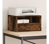 vidaXL Printer Stand Smoked Oak 40x32x22,5 cm Engineered Wood