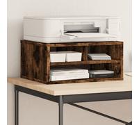 vidaXL Printer Stand Smoked Oak 49x40x22,5 cm Engineered Wood