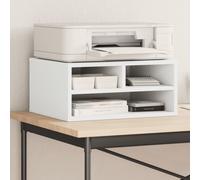 vidaXL Printer Stand White 49x40x22,5 cm Engineered Wood
