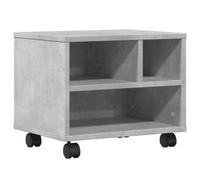 vidaXL Printer Stand with Wheels Concrete Grey 41x32x34,5 cm