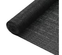 vidaXL Privacy Net, 1.2x10 m HDPE, UV-Proof Outdoor Privacy Screen for Garden, Black