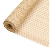 vidaXL Privacy Net Beige - 2x50 m - Balcony/Patio Screen - Breathable HDPE Fabric - UV/Mould-Proof - Outdoor Garden Windbreak