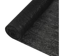 vidaXL Privacy Net Black 1.2x25 m HDPE 195 g/m² Balcony Screen Windbreak Mesh