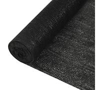 vidaXL Privacy Net Black 1.5x10 m HDPE 195 g/m² Balcony Screen Windbreak Mesh