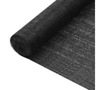 vidaXL Privacy Net Black 2x25 m HDPE 75 g/m² Garden Balcony Screen Windbreak