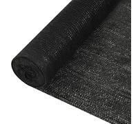 vidaXL Privacy Net for Garden and Balcony - Black, 1x25m, HDPE 150 g/m², UV and Mould Resistant, Customizable Screen
