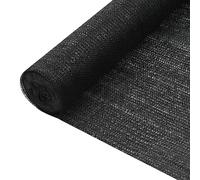 vidaXL Privacy Net - High Density Polyethylene Material, 2x10 m Size, Balcony Screen, Mould-proof and UV-proof, Air permeable, Black