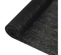 vidaXL Privacy Net Black 1.8x10 m HDPE 195 g/m² Balcony Screen Windbreak Mesh