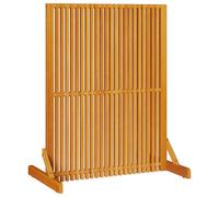 vidaXL Privacy Screen Brown 79.5 x 50 x 110 cm Solid Acacia wood, Living Room, Modern Garden Decor, Durable Folding Divider, Rectangular Wooden Screen, Privacy Panel, Space Separator, Brown