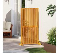 vidaXL Privacy Screen Brown 79.5 x 50 x 150 cm Solid Acacia Wood, Living Room Divider, Rectangular, Modern Privacy Panel, Folding Screen Partition, Durable Acacia Wood, Decorative Garden Space