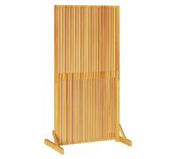 vidaXL Privacy Screen Brown 79.5 x 50 x 150 cm Solid Acacia wood, Living Room, Modern Garden Decor, Durable Folding Divider, Rectangular Wooden Screen, Privacy Panel, Space Separator, Brown