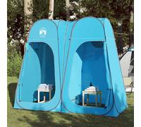 vidaXL Pop-Up Privacy Tent - Waterproof Polyester, Foldable, Ground Sheet, Carry Bag - Blue