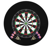 vidaXL Professional Sisal Dartboard with 6 Darts and Surround Throwing Game
