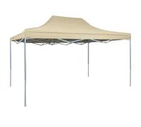 Garden Furniture Set Professional Folding Party Tent 3x4 m Steel Cream