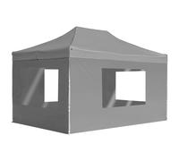 vidaXL Professional Folding Party Tent Walls Aluminium 4.5x3m Anthracite Patio
