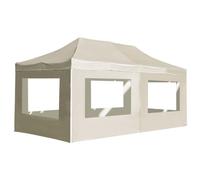 vidaXL Professional Folding Party Tent with Walls Aluminium 6x3 m Cream