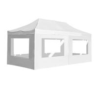 vidaXL Professional Folding Party Tent with Walls Aluminum 19.7'x9.8' White