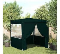 vidaXL Professional Party Tent with Side Walls 2.5x2.5 m Green 90 g/m²