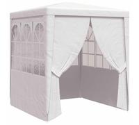 "vidaXL Professional Party Tent with Side Walls 2.5x2.5m - Water- Outdoor Gazebo Marquee with Steel Frame and Panoramic Window"