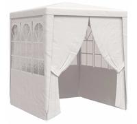 vidaXL Professional Party Tent with Side Walls 2m White Outdoor Canopy Gazebo