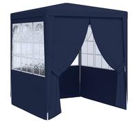 vidaXL Professional Party Tent with Side Walls 2x2 m Blue 90 g/m²