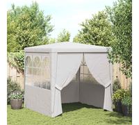 vidaXL Professional Party Tent with Side Walls 2x2 m White 90 g/m²