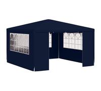 vidaXL Professional Party Tent with Side Walls 4m Blue Garden Canopy Gazebo