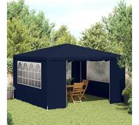 vidaXL Professional Party Tent with Side Walls 4m Blue Garden Canopy Gazebo