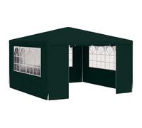 vidaXL Professional Party Tent with Side Walls 4x4 m Green 90 g/m?