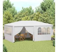 vidaXL Professional Party Tent with Side Walls 4x6 m White 90 g/m?
