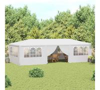 vidaXL Professional Party Tent with Side Walls 4x9 m White 90 g/m?, White