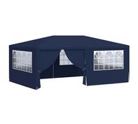 vidaXL Professional Party Tent with Side Walls 4x6 m Blue 90 g/m?