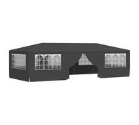 vidaXL Professional Party Tent with Side Walls 4x9 m Anthracite 90 g/m?, Black