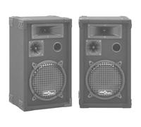 vidaXL Professional Passive Hifi Stage Speakers 2 pcs 800 W Black