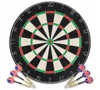 vidaXL Professional Sisal Dartboard with 6 Darts Play Sport Throwing Game