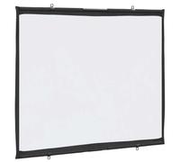 vidaXL Projection Screen 50 Inch Manual Matte White - Wall Hanging Projector Screen for Home Theater, Office, and Classroom Presentations