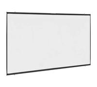 vidaxl 120-inch wall-hanging projection screen for home theater/classroom/conference, matte white polyester, 16:9 aspect ratio, portable and easy setup, durable iron housing