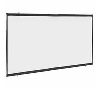 vidaXL 84 Inch Projection Screen - Matte White Wall-Hanging Projector Display for Home Theater, Public Shows & Conference Room Presentations - Polyester Material, 16:9 Aspect Ratio