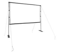 vidaxl 120-inch projection screen with stands - portable matte surface, polyester material, ideal for home cinema, office presentations, and classroom use 16:9