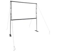 vidaxl Projection Screen 90 Inch, Matte, Polyester, Portable Stand, Home Theater/Classroom