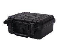 vidaXL Protective Equipment Case 27x24.6x12.4 cm - Waterproof and Black Case with Pressure Valve and Removable Polyurethane Foam Inserts