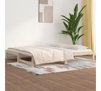 Vidaxl Pull-Out Day Bed Without Mattress 2X(90X190) Cm Solid Wood Pine